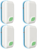 4Pack Plug in Air Purifier for Home, Negative Ion Air Ionizer for Bedroom, Bathroom, Kitchen & Office, Compact Air Cleaner for Small Spaces, Quiet Mini Air Purifier for Apartment & Living Room