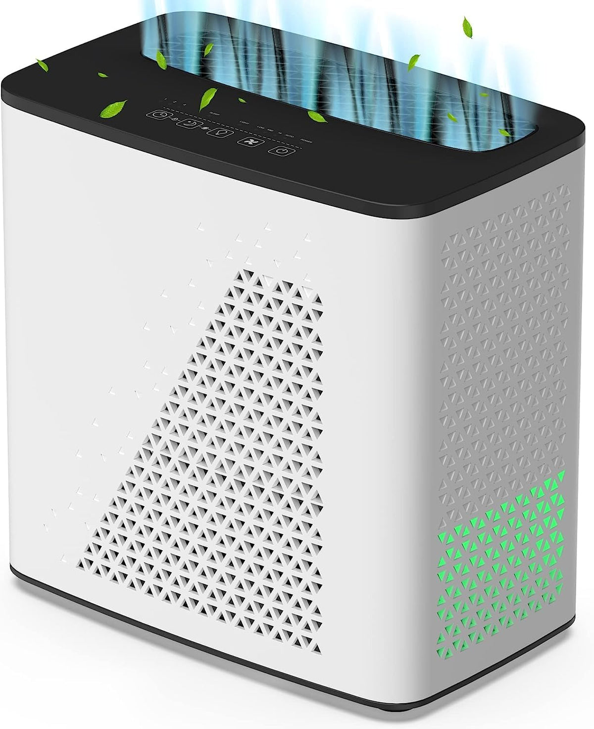 Air Purifier for Bedroom Home, Large Room Up to 547 Ft²,  True  Filter for Pets Hair, Wildfires, Smoke, Dander, Pollen, Quiet 20dB Air Cleaner for Office Living Room Kitchen Dorm, White