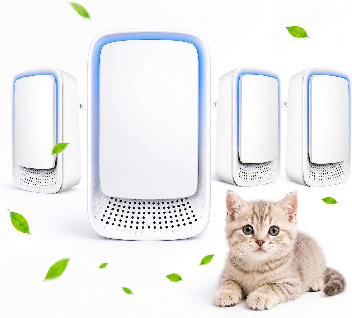 2-Pack Plug-In Air Purifiers with Negative Ionizer